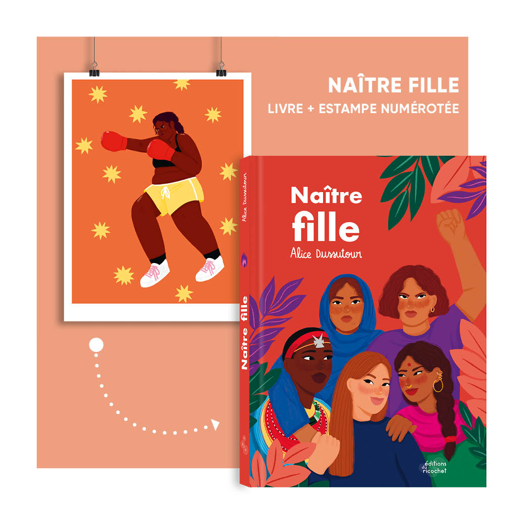 Livre et estampe Naître fille #1